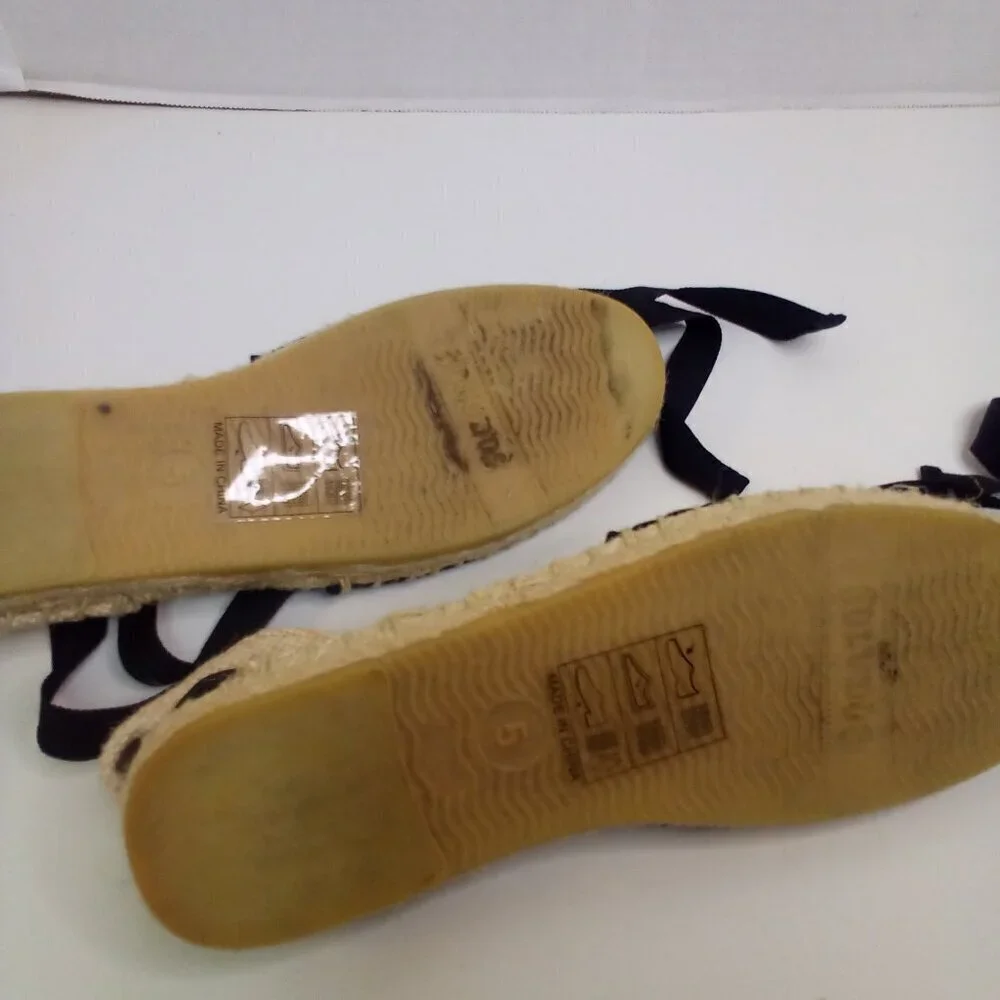 Soludos Ankle Tie Espadrille Women 5 Aztec Pattern